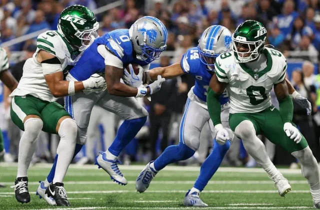 Jahmyr Gibbs Powers Lions Past Jets as Detroit Stays Perfect