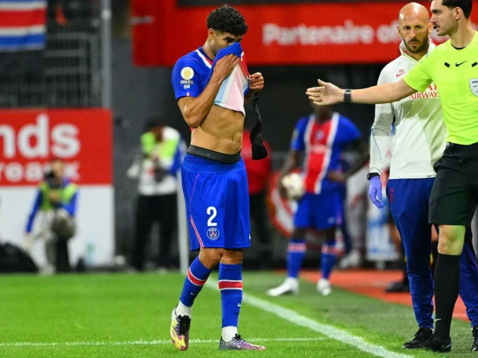 PSG Confirm Minor Right-Thigh Injury for Achraf Hakimi