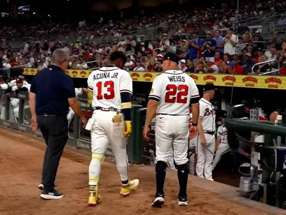 Ronald Acuña Jr. X-Rays Negative After Foul Ball Bruises Left Shin
