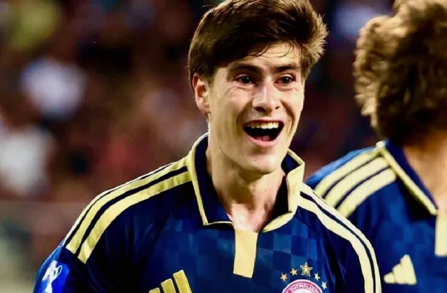 Armando González Scores on UEFA Debut for Olympiacos