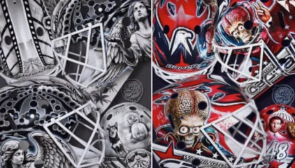 Dave Fried Reveals Forsberg’s LA and Thompson’s Martian Goalie Masks
