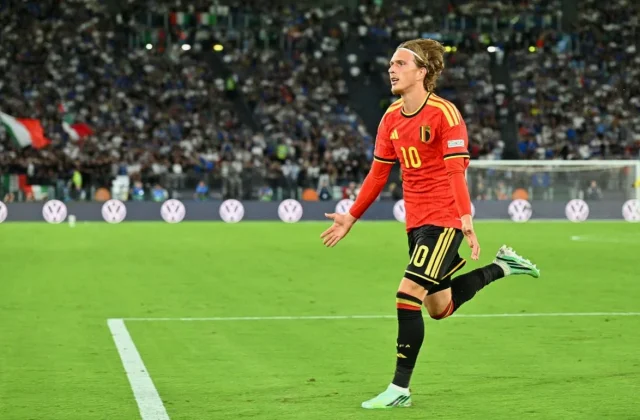 PSG’s Mika Godts Fires Belgium Past Italy in Nations League Opener