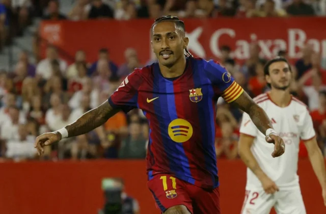 Raphinha Hat-Trick Fires Barcelona Past Sevilla in La Liga