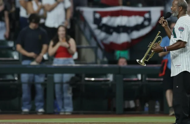 Dr. Jesse McGuire Overcomes Trumpet Malfunction at D-backs Celebration
