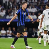 Benjamin Pavard Wears Inter Colours at Vogue World Milan Runway