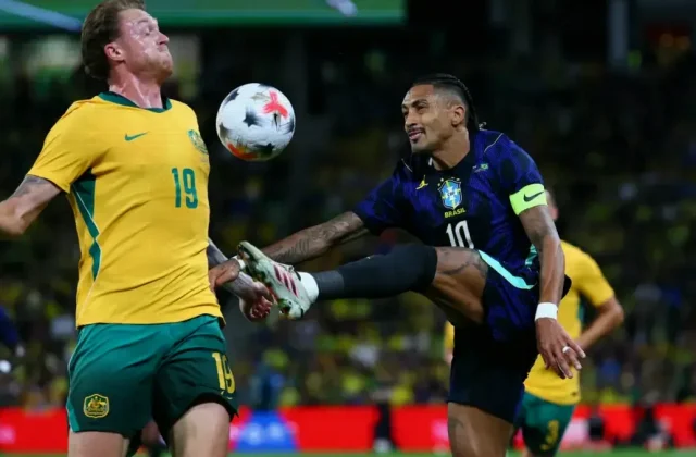 Brazil Beat Australia 4-2 as Raphinha Scores Before Injury Scare