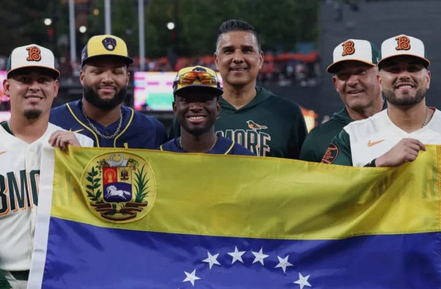 Brewers, Orioles Latino Players Share Camden Yards Heritage Night Ceremony