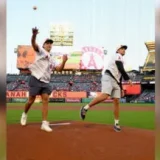 Gauthier, Carlsson Join Angels for Ducks Night at Angel Stadium