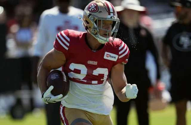 Christian McCaffrey Returns to 49ers Team Drills After Planned Break