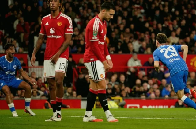 Brighton Fight Back from 2-0 Down to Knock Manchester United Out of Carabao Cup