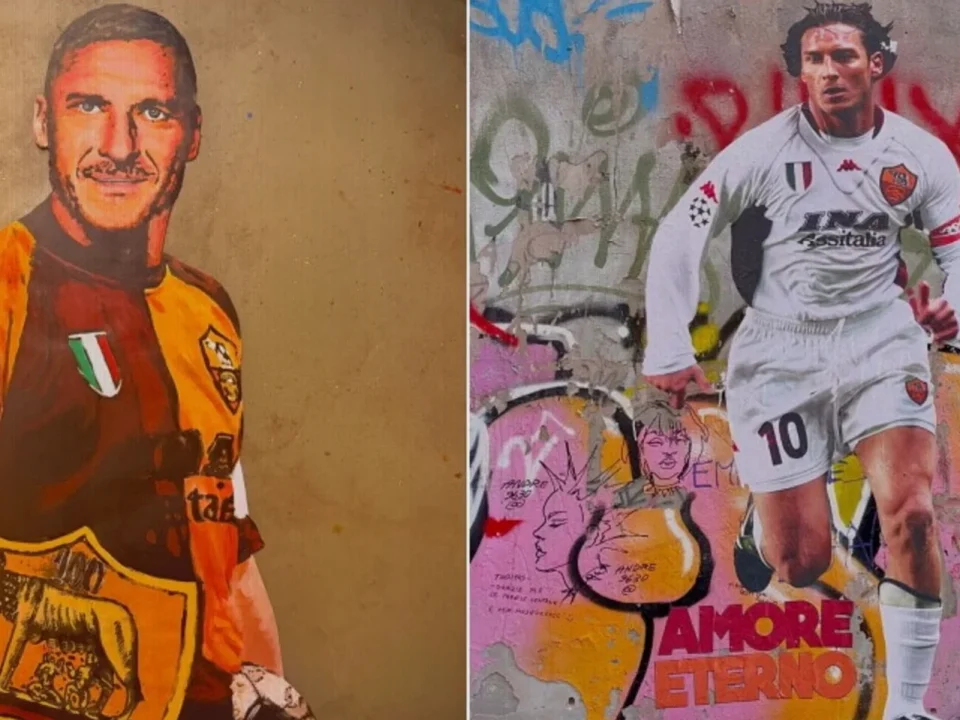 Roma Icon Francesco Totti Honoured With New Trastevere Murals at 50