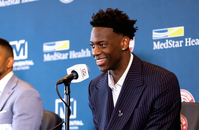 Wizards Introduce No. 1 Pick AJ Dybantsa After NBA Draft