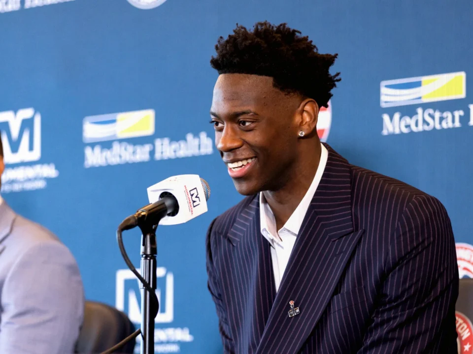 Wizards Introduce No. 1 Pick AJ Dybantsa After NBA Draft