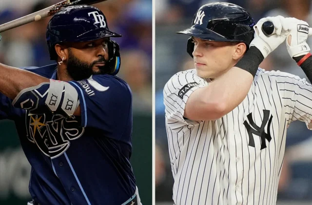 Rays Near AL East Clinch as Doubleheader Opens at Yankee Stadium