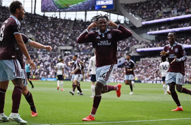 Aston Villa beat Tottenham 3-2 as Emery earns first league win