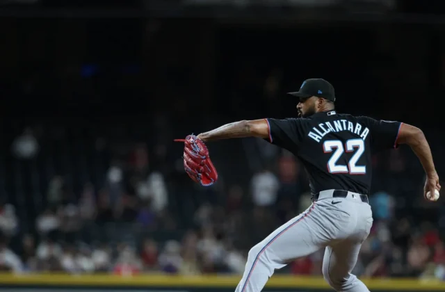 Sandy Alcantara Earns First MLB Save as Marlins Edge D-backs