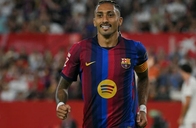 Raphinha Treble Fires Barcelona Past Sevilla as New Deal Nears