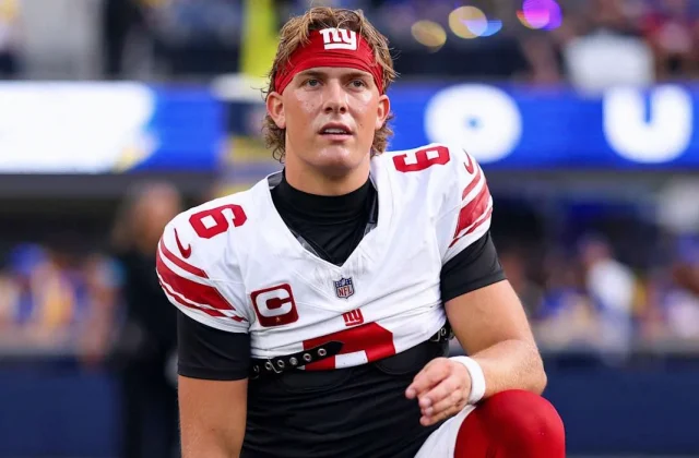 Jaxson Dart Questionable to Return After Knee Injury vs. Rams