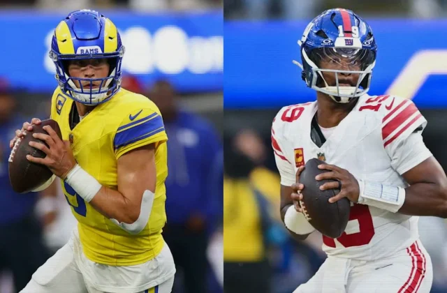 Matthew Stafford Throws Four TDs as Rams Rout Giants on Monday Night
