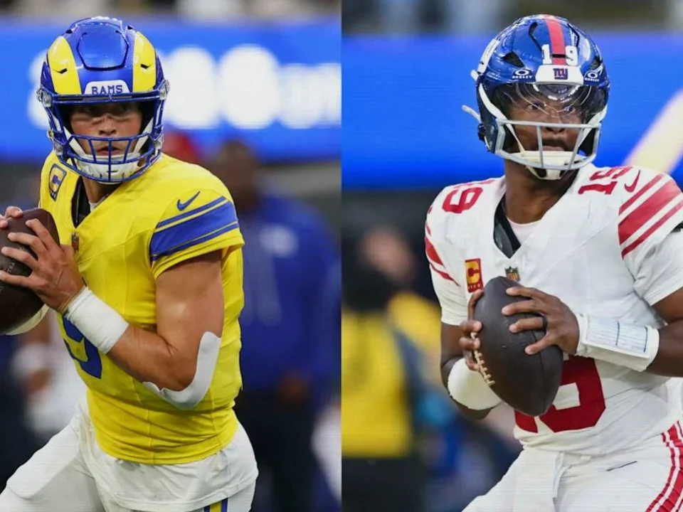 Matthew Stafford Throws Four TDs as Rams Rout Giants on Monday Night