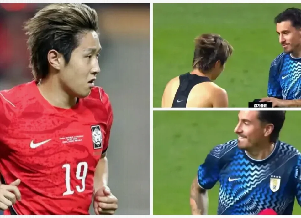 Giménez Swaps Shirts With Kang-in Lee After Uruguay’s Seoul Win