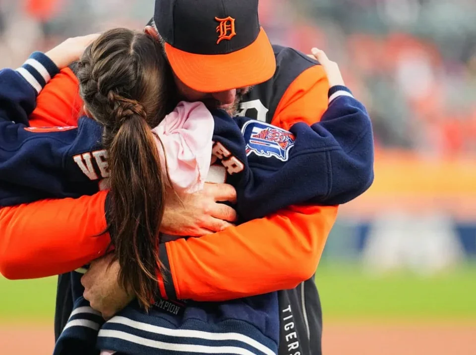 Genevieve Joins Justin Verlander for Emotional Tigers Tribute