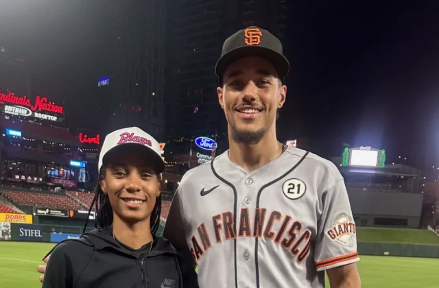Mo’ne Davis Cheers Scott Bandura During Giants’ Win in St. Louis