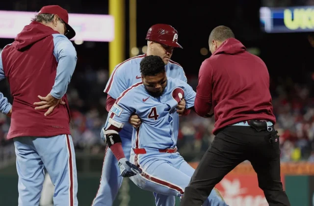 Phillies Await Luis Arraez MRI Outlook as Ankle Injury Clouds October