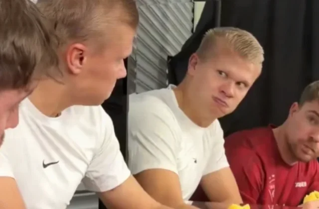 Haaland Recreates Viral Meme With MrBeast During International Break