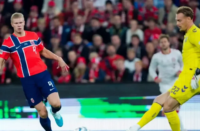 Haaland Scores Early as Norway Beat Denmark in Nations League
