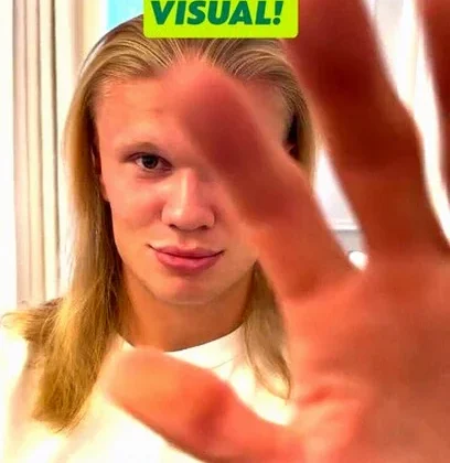 Erling Haaland Unveils Striking New Hairstyle on Social Media