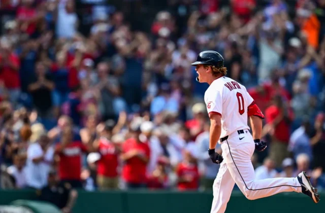 Petey Halpin’s Three-Run Blast Sends Guardians Back to AL Central Lead