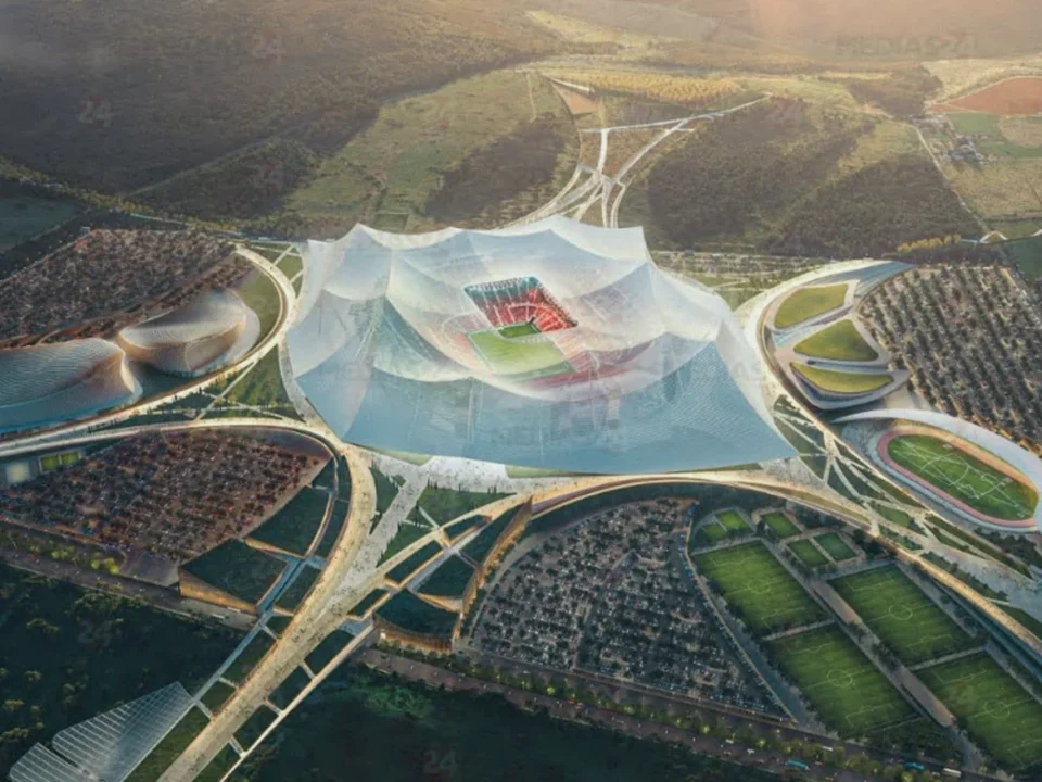 Morocco’s Grand Stade Hassan II Takes Shape for 2030 World Cup