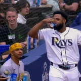 Junior Caminero Enjoys Light Moment as Rays Rout Athletics 10-1