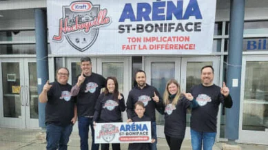 Saint-Boniface Hosts Canadiens-Senators in Hockeyville Showcase