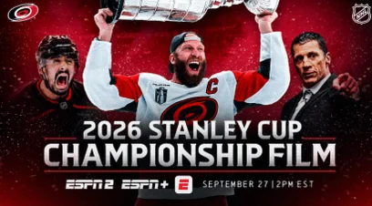 ESPN2 to Premiere Carolina Hurricanes’ 2026 Stanley Cup Film Sept. 27