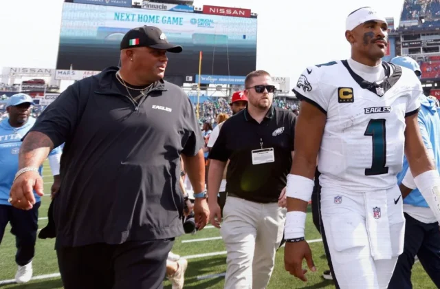 Jalen Hurts, Jeffery Simmons Exchange Words After Eagles Rally Past Titans