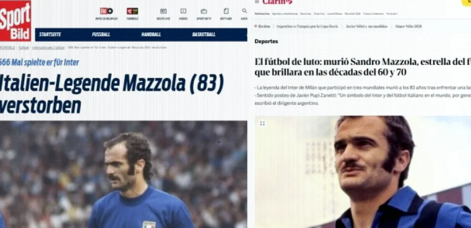 Inter Mourns Sandro Mazzola, Club Icon and Italy Great, Dead at 83