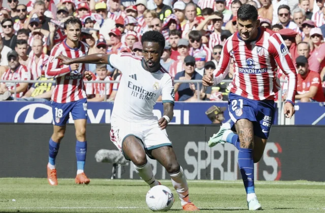 Vinícius Júnior Struggles as Atlético Beat Real Madrid in Derby