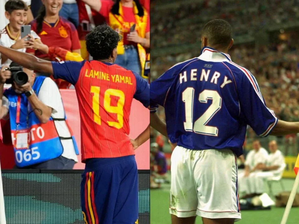 Lamine Yamal Recreates Thierry Henry Celebration After Spain Goal