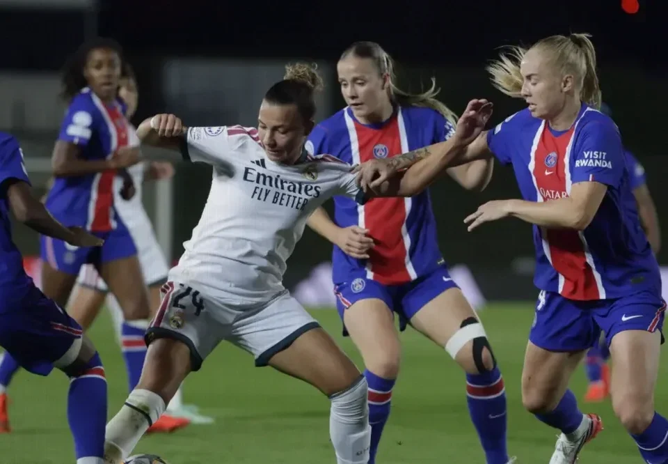 Real Madrid Held by PSG After Late Penalty in Women’s Champions League