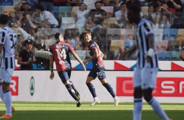 Daniel Maldini Fires Cagliari to Third Place with Udinese Winner