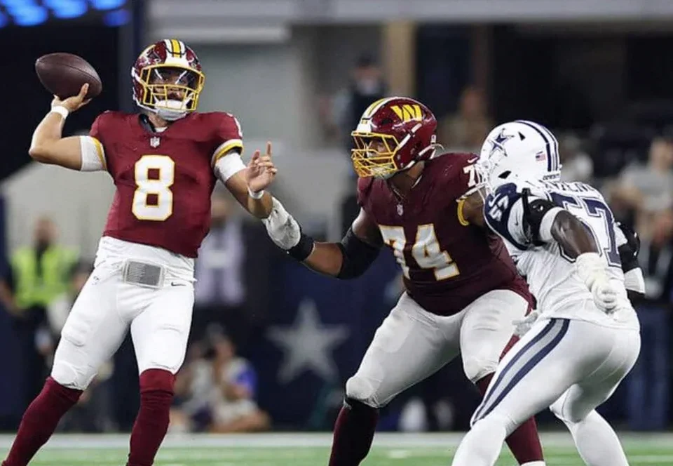 Marcus Mariota Takes Over as Jayden Daniels’ Injury Shakes Commanders