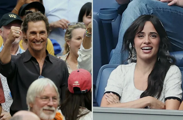 Matthew McConaughey, Camila Cabello and Brad Pitt Attend US Open