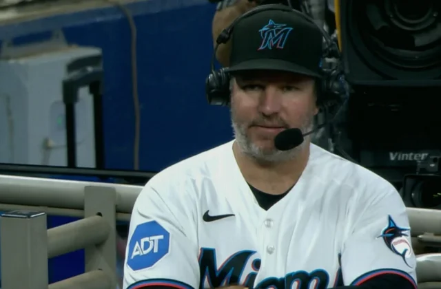 Clayton McCullough Surprised by His Children During Marlins Broadcast