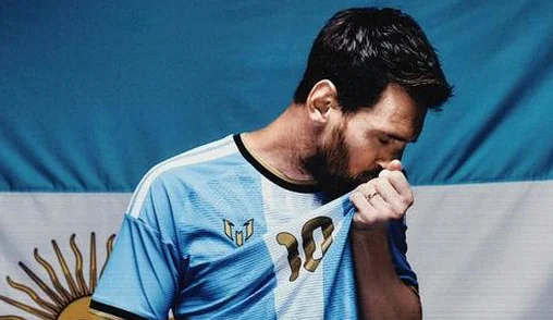 Messi Unveils Adidas Shirt for Argentina Farewell Match