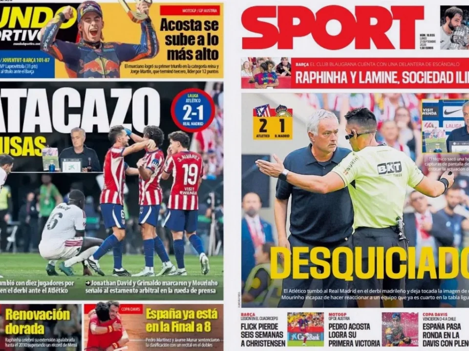 Mourinho Rages at Officials After Real Madrid Lose Derby to Atlético