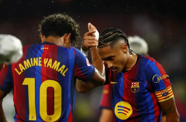 Raphinha Hat-Trick Powers Barcelona to Seven-Goal Rout of Racing Santander