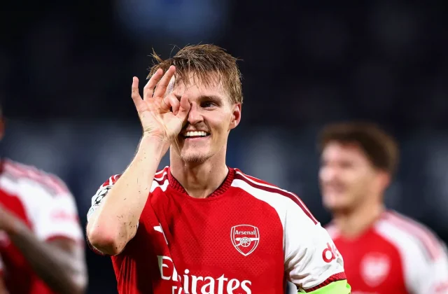 Odegaard Fires Arsenal to Champions League Win at Napoli