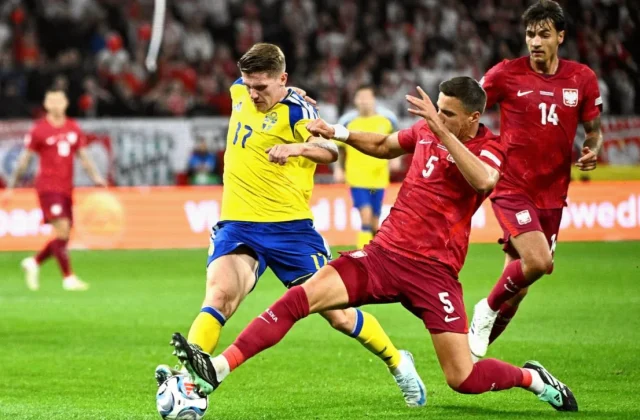 Sweden Beat Poland as Rennes’ Szymanski Scores in Nations League